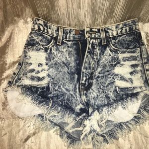 High waisted shorts